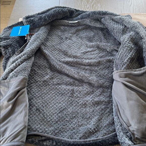 Columbia Gray Warm Sherpa Fleece Jacket Performance Outdoors Women’s Sz XXL NWT - Picture 7 of 16